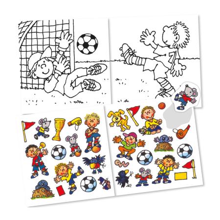 Mini Malbuch Fritz Flanke mit Stickern